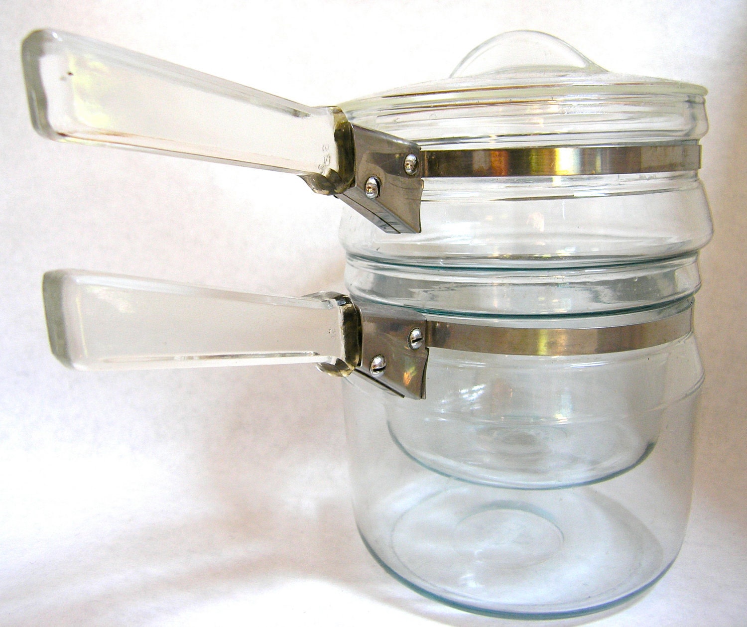 Pyrex Double Boiler Blue Glass