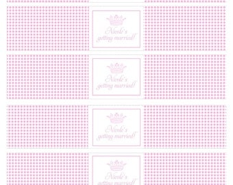 Printable Water Bottle Labels- Princess Party by Bloom
