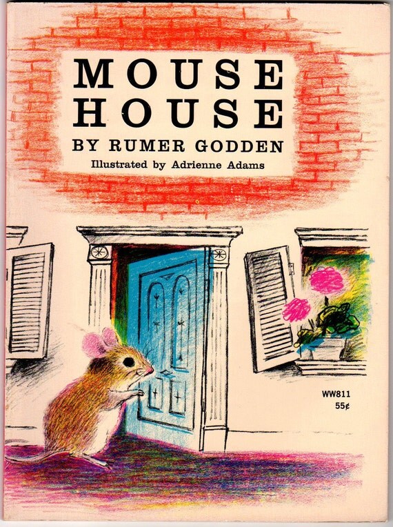 Mouse House Vintage 1960s Childrens Softcover Book by Rumer