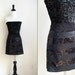 Vintage 1980s Calvin Klein Sequined Mini Skirt - Size 10