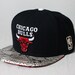 Custom Chicago Bulls Strapback -- Python Belly, Red Suede