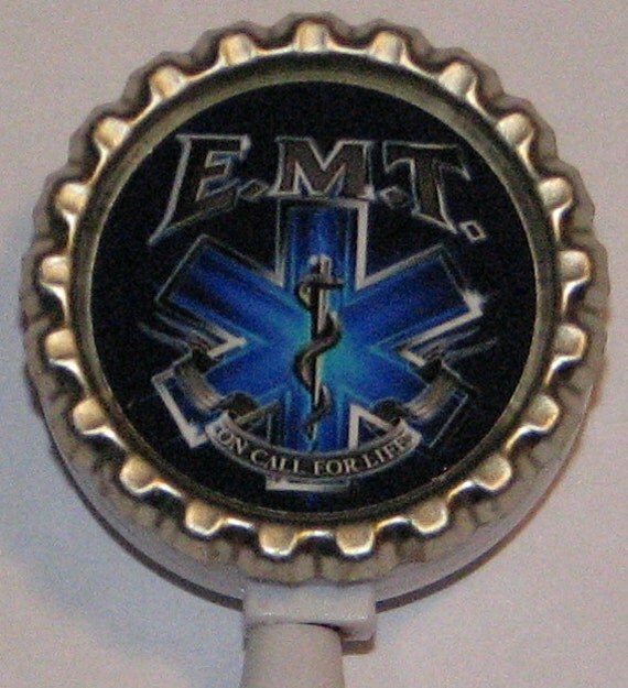 EMT Paramedic EMS Id Badge Holder With By Treazuresbydebbie