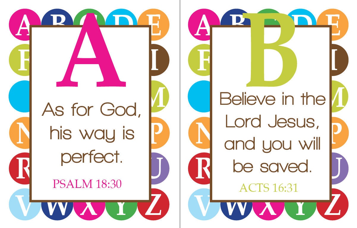 ABC Scriptures PDF for Kids by YellowDeskDesigns on Etsy