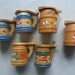 RESERVED ///////////////// 50 % OFF Vintage Swedish wooden jugs/ Dalacarlian souvenirs