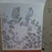 Vintage Swedish wall hanging / Birds jaquard weave