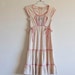 1970s SML/MED folk praire tiered layer dress