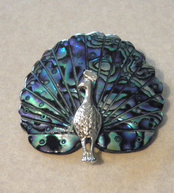 Peacock Brooches Vintage 2