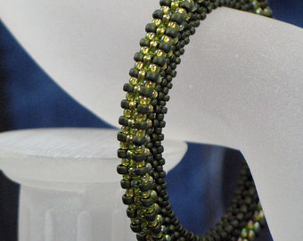 Instant Download Beading Pattern Bangle Bracelet Step by Step Tutorial Rigid Cubic Beaded Seed Bead Instructions - PDF