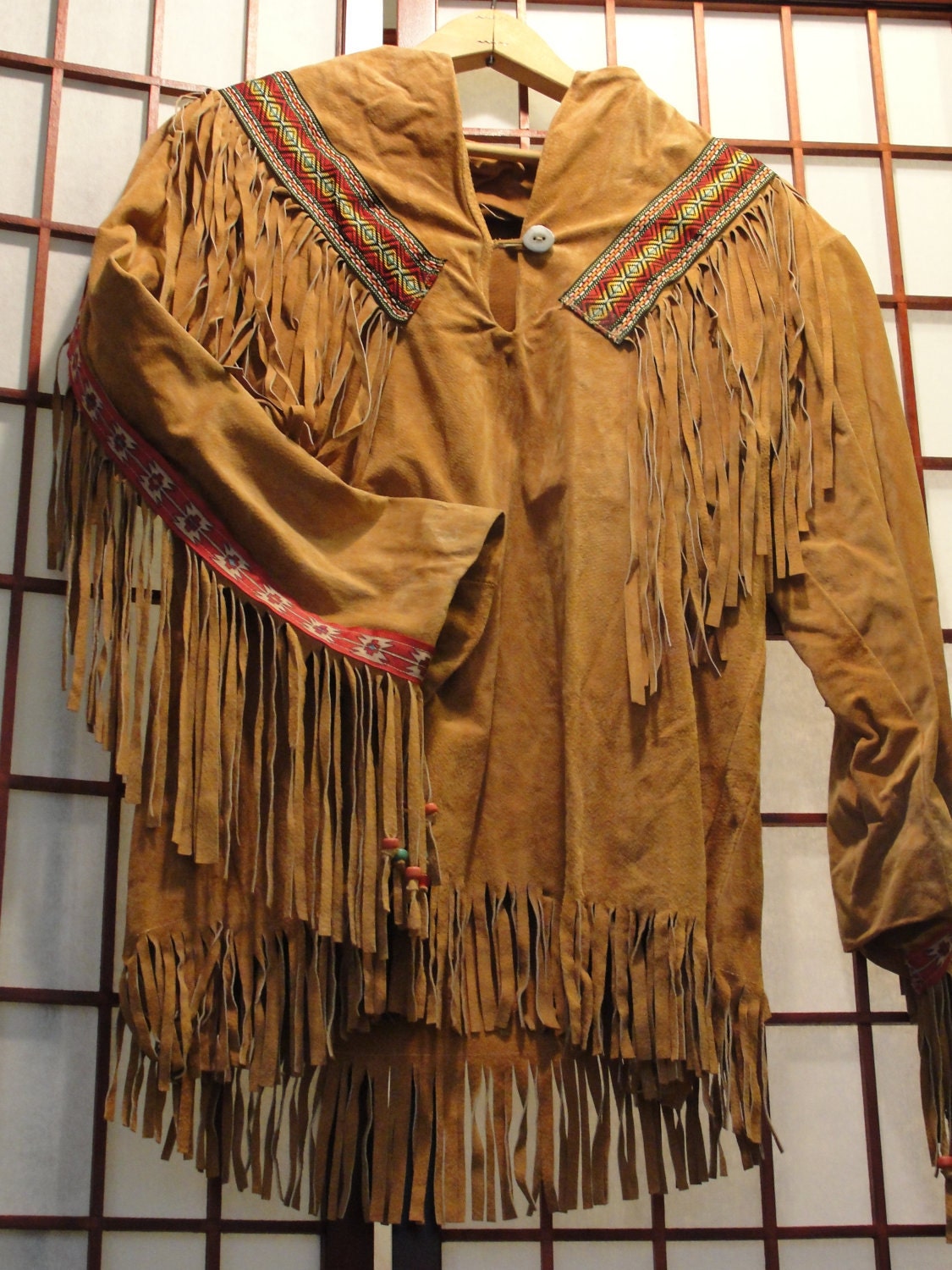 buckskin shirt with fringe