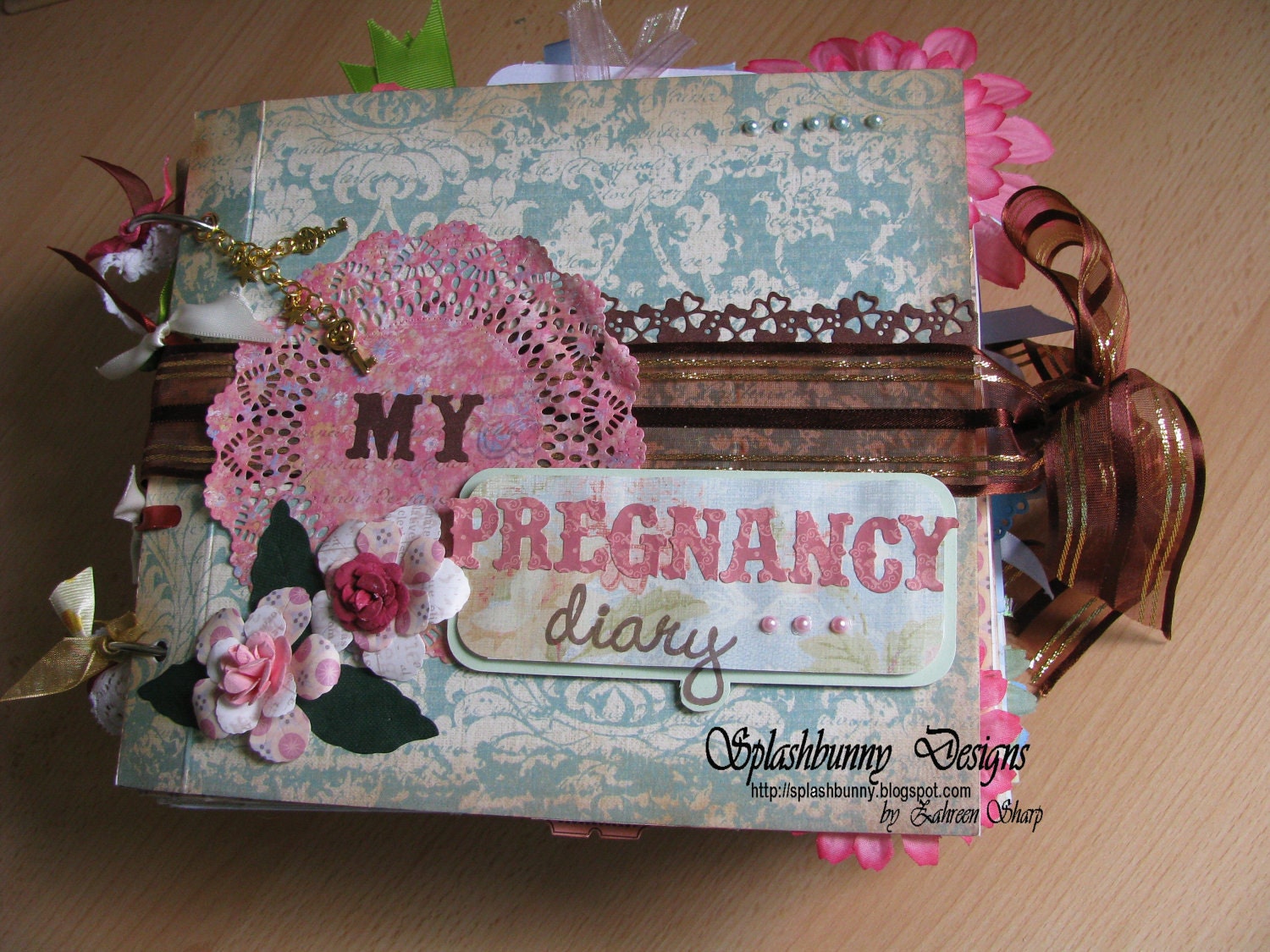 Pregnancy Journal Bespoke and handmade by SplashbunnyDesigns