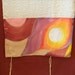 Tallit 79 in x 27 in (200cmx70cm) Stone silk and hand painted silk