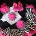 HOT PINK outfit - baby girl outfit, onesie, tutu, baby crib shoes, headband, baby prop outfit, 1st birthday outfit