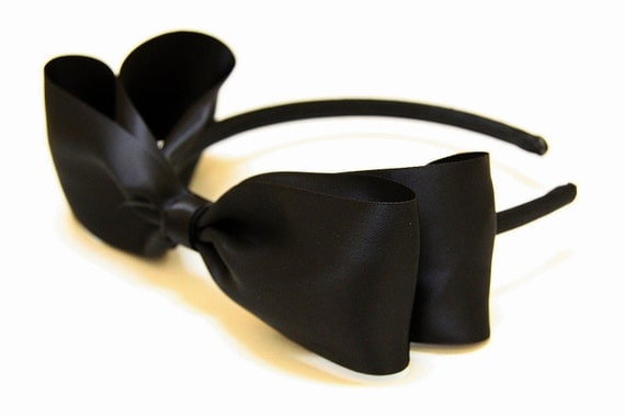 Big Black Bow Headband