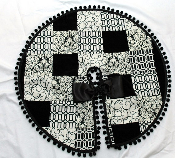 black and white christmas tree skirt black and white christmas tree skirt