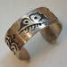 RESERVED For P Lovely Vintage Hopi Silversmith Julian Fred Sterling Overlay Butterfly Bracelet 52 Grams