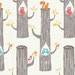 END OF BOLT, 34 inches, Woodland Friends in Natural, Monaluna Circa 52 for Birch Fabrics, Organic Fabric