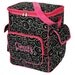 Personalized black and white swirl cooler tote