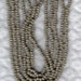 Czech Seed Beads Glass 10/0 Opaque Grey 3 Strands approx 1000