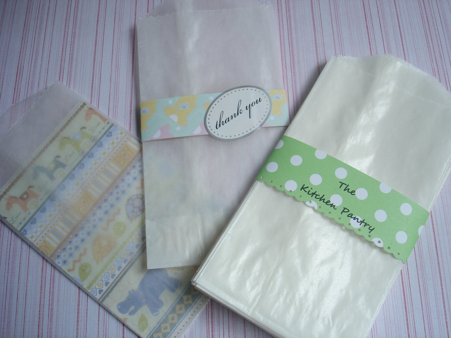 Glassine Bags 100 Flat Treat Glassine Bag MEDIUM 3 x 7