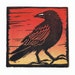 Crow Block Print