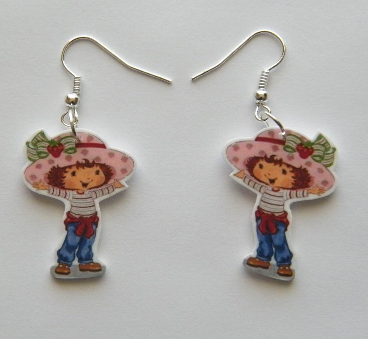 Sweet Strawberry Shortcake Novelty Earrings by Murals4U on Etsy