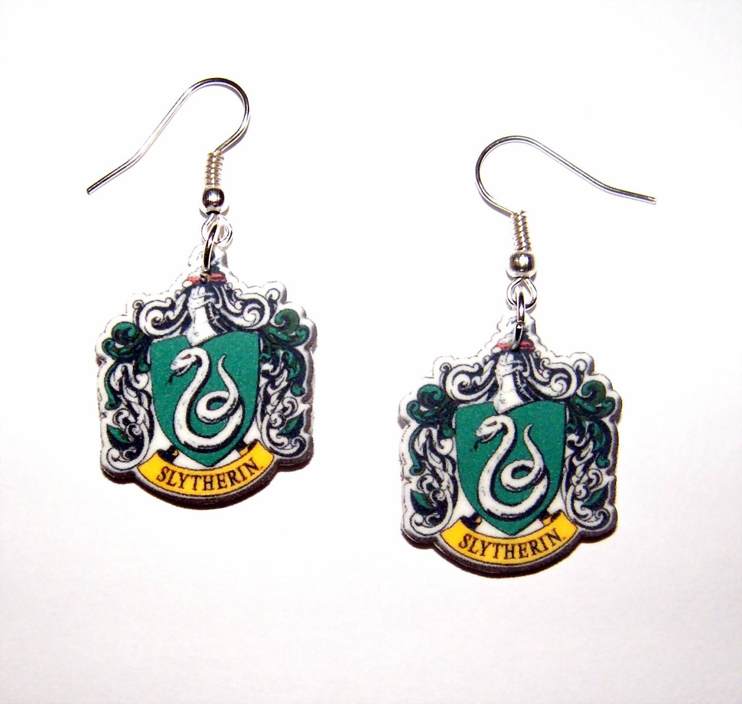 Harry Potter Slytherin House Symbol Earrings by Murals4U