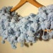 Baby Blue Pom Pom Scarf