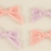 Classic and sweet pink & lavender bow cabochons - 4 piece set (45mm) - MMD