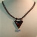 Silver Silk and Swarovski Necklace