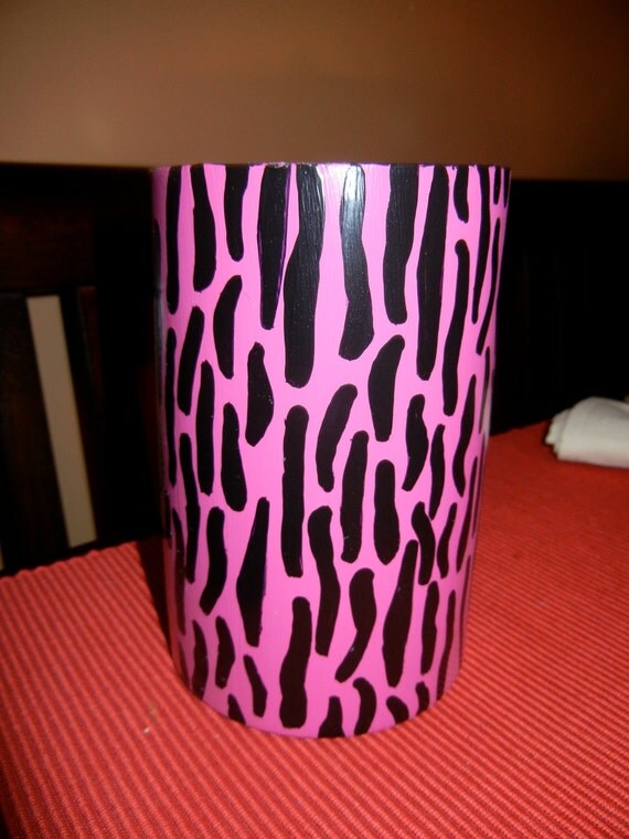 Items similar to Zebra Print Candle Holder on Etsy