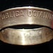 Brass Coin RIng 1997 Dominican Republic 1 Peso Double Sided Coin RIng Size 9 1/4