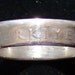 Silver Coin Ring 1947 Turkey 1 Lira RIng Size 9 3/4 and Double Sided