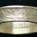 Brass Coin Ring 1958 Jamaica 1 Penny - RIng Size 11 3/4 and Double Sided