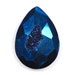 Faceted blue Agate Titanium Druzy Cabochon