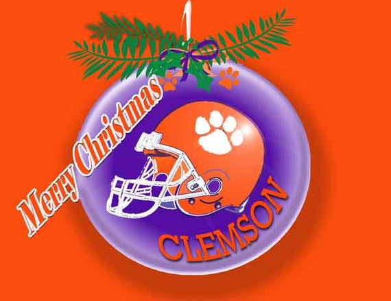 items similar to christmas clemson ornament cards on etsy items similar to christmas clemson ornament cards on etsy