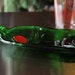 Upcycled Tanqueray - I Like Mike's Severe Gin and Tonics- Recycled Bottle- Green, Fused, Slumped