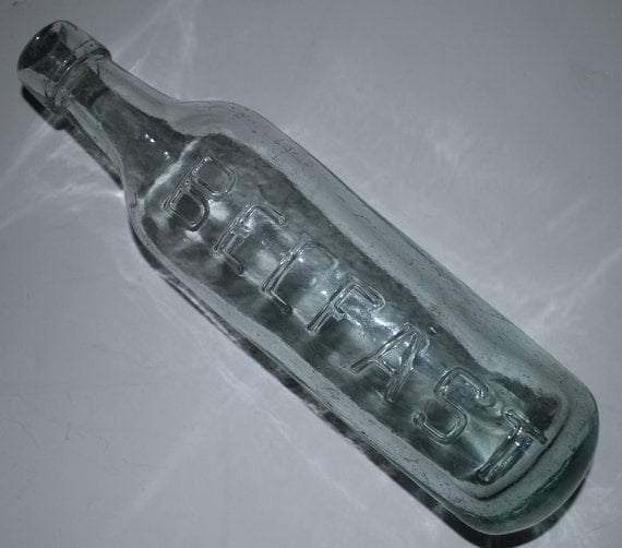 Ross's Belfast bottle blob top round bottom bottle