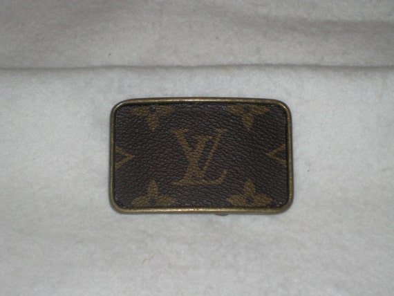 Handmade Louis Vuitton Belt Buckle Made From an Authentic LV