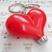 J'adore vintage red bakelite love heart charm - keychain - bag charm