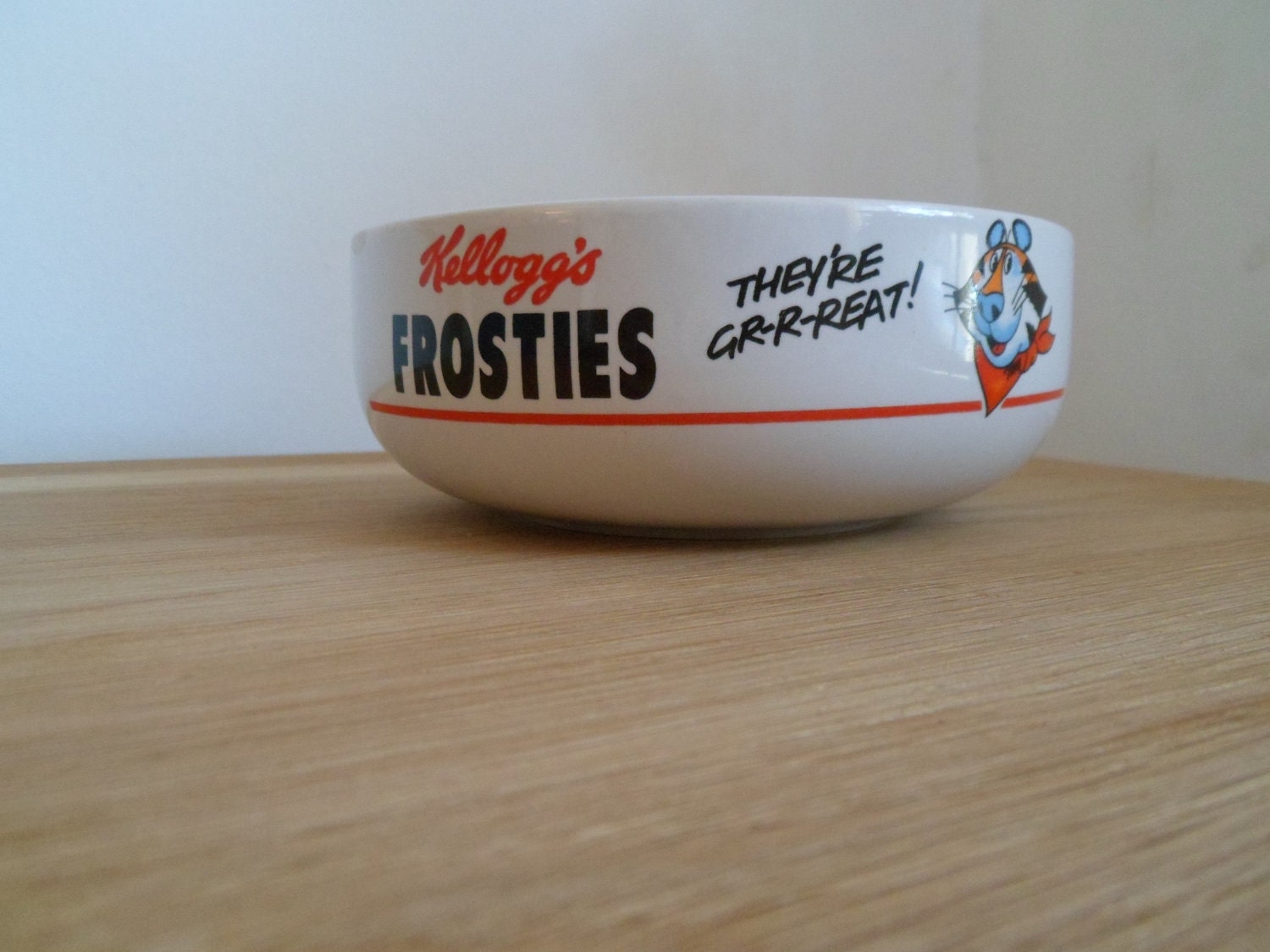 Vintage 80's Kellogg's Frosties Bowl by oohluckyhen on Etsy