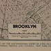 Vintage Map Brooklyn, New York Original 1942