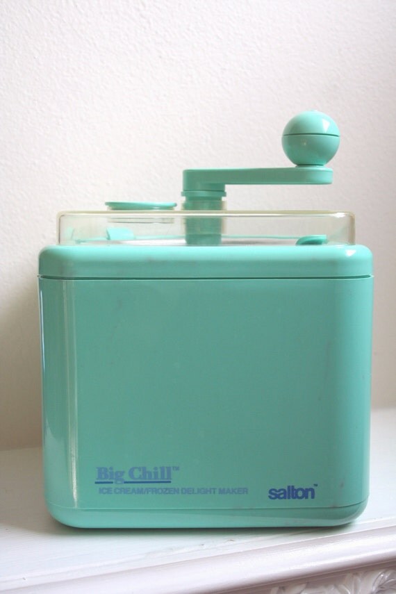 maker salton yogurt manual Big Model Turquoise Hand Chill Crank ICM Cream Ice Maker Salton 1