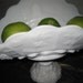 Vintage Milk Glass Pedestal Fruit Bowl - 1950s