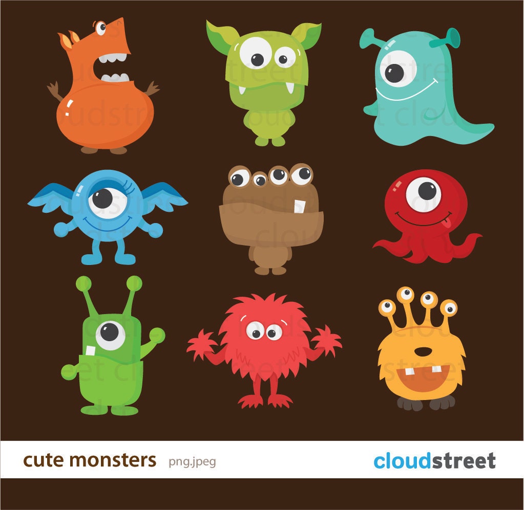 free baby monster clipart - photo #19