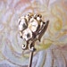 Pretty Little Art Nouveau Era Stickpin with Pansy Motif