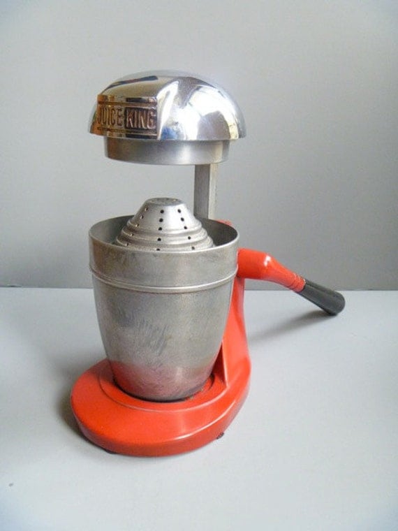 JUICE KING 1950's Red Vintage Juicer