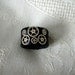 Steampunk ring with six cogs black leather and brass gears Medium to large size US 10 - 11 UK T - V jewelry for men him accessories