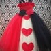 RESERVED for heppyong- Queen of Hearts Tutu Dress Costume