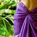 Purple Hand Made Silk Sarong, silk sari scarf, purple scarf