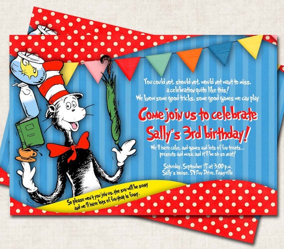 Cat In The Hat Invitations 10